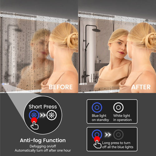 LuneluX_Home – Lumière LED Mirror (24" x 36")